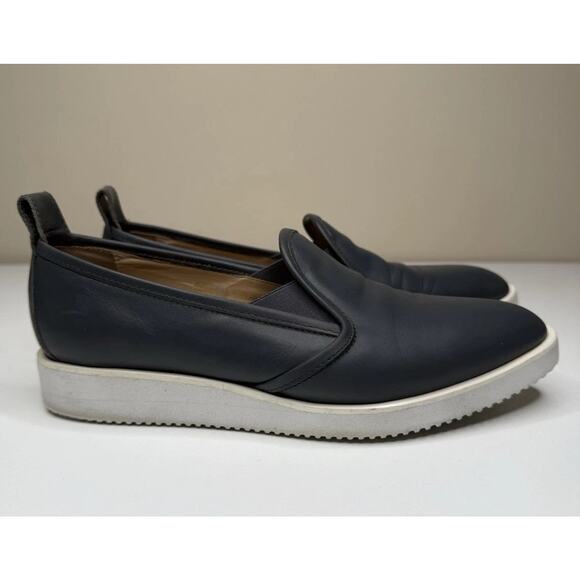 Everlane The Leather Street Loafer Womens 8.5 Gray Leather Point Toe Slip On - Picture 1 of 11